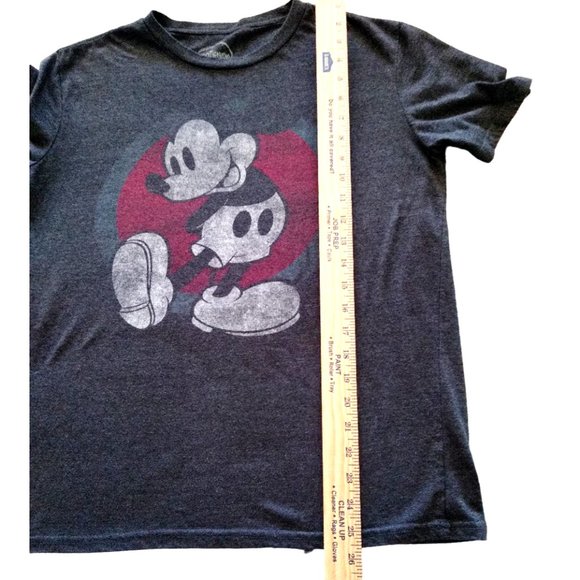 Disney MICKEY Mouse Unisex Tee Shirt Dark Gray  Size Medium - Picture 5 of 7